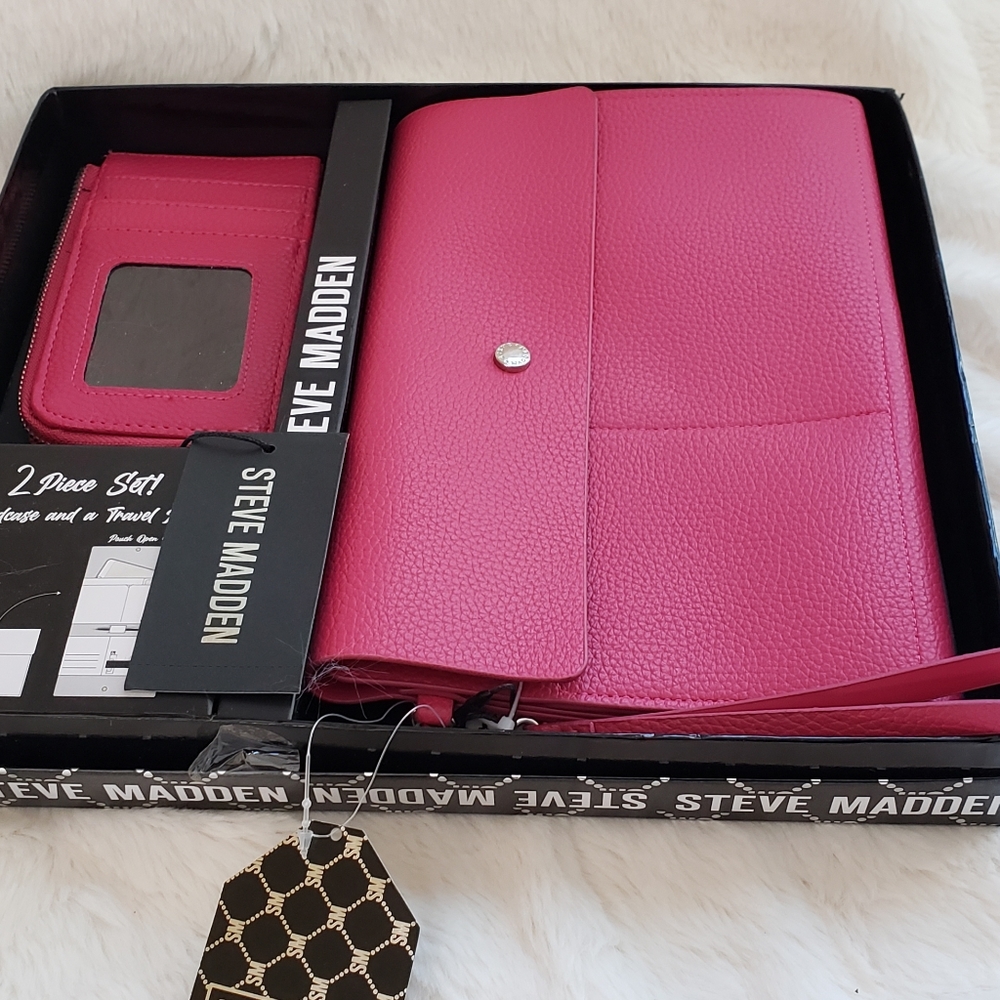 Steve Madden Card Case and Travel Pouch Gift Boxed Set NWT - Picture 10 of 14